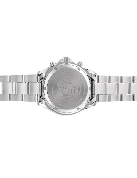 Orient Kamasu Panda Solar RA-TX0203S Chronograph 42.8mm 200m WR Solar Powered sapphire crystal stainless steel bracelet divers m