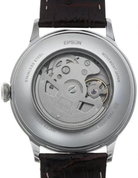 reloj automático hombre Orient Bambino RA-AK0705R 40.5mm 30m WR Correa de cuero (admite cuerda manual)