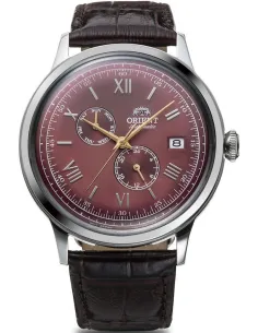 reloj automático hombre Orient Bambino RA-AK0705R 40.5mm 30m WR Correa de cuero (admite cuerda manual)