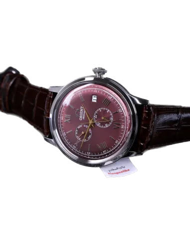 reloj automático hombre Orient Bambino RA-AK0705R 40.5mm 30m WR Correa de cuero (admite cuerda manual)
