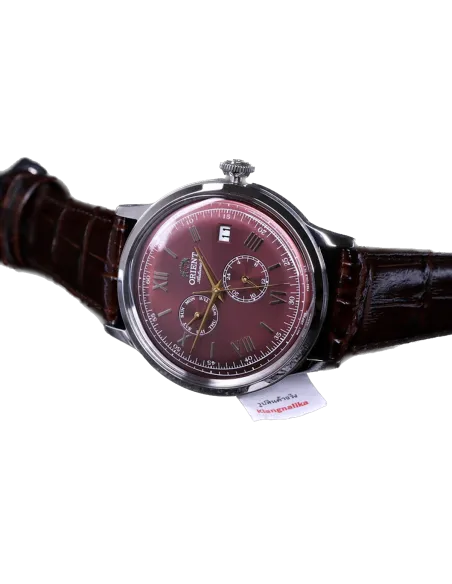 reloj automático hombre Orient Bambino RA-AK0705R 40.5mm 30m WR Correa de cuero (admite cuerda manual)