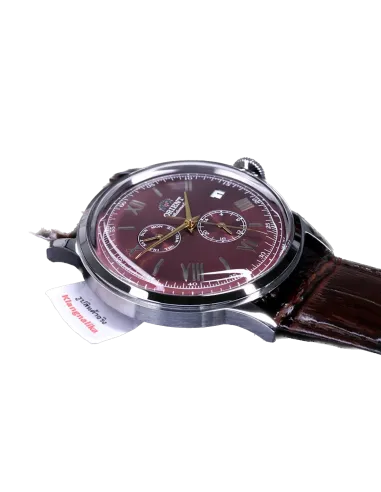 reloj automático hombre Orient Bambino RA-AK0705R 40.5mm 30m WR Correa de cuero (admite cuerda manual)