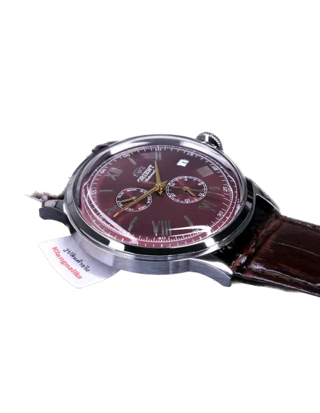 reloj automático hombre Orient Bambino RA-AK0705R 40.5mm 30m WR Correa de cuero (admite cuerda manual)