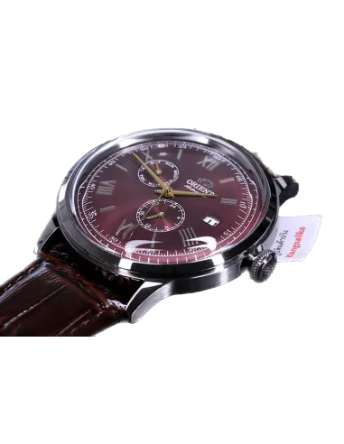 reloj automático hombre Orient Bambino RA-AK0705R 40.5mm 30m WR Correa de cuero (admite cuerda manual)
