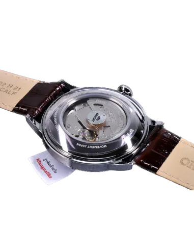 reloj automático hombre Orient Bambino RA-AK0705R 40.5mm 30m WR Correa de cuero (admite cuerda manual)