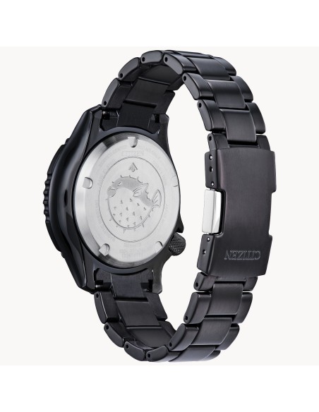 reloj automático buceo hombre Citizen Promaster Dive FUGU NY0155-58X 44mm cristal de zafiro 200m WR correa de acero