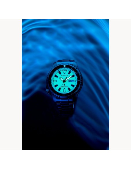 reloj automático buceo hombre Citizen Promaster Dive FUGU NY0155-58X 44mm cristal de zafiro 200m WR correa de acero