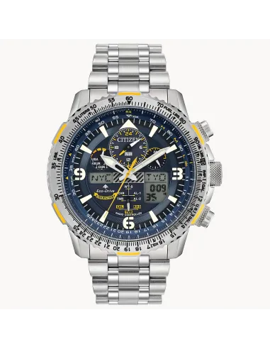 Reloj de aviador Radiocontrol Titanio hombre Citizen Promaster Skyhawk Blue Angels A-T JY8101-52L 45mm 200m