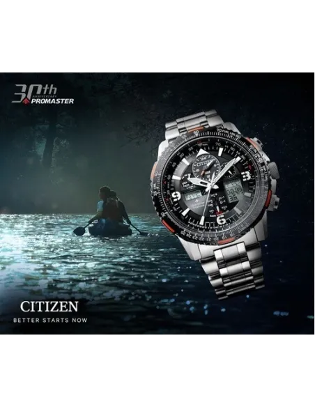 Reloj Aviador Titanio Radiocontrol Citizen Promaster Skyhawk JY8108-53E 45mm Hora Atómica cristal de zafiro