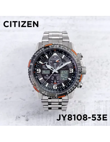 Reloj Aviador Titanio Radiocontrol Citizen Promaster Skyhawk JY8108-53E 45mm Hora Atómica cristal de zafiro
