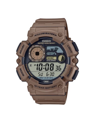 reloj hombre deportivo Casio WS-1500H-5AV Fases Lunares 10 años batería Modo Pesca