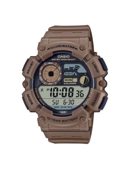 reloj hombre deportivo Casio WS-1500H-5AV Fases Lunares 10 años batería Modo Pesca