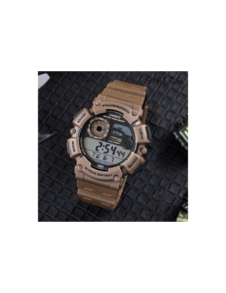 reloj hombre deportivo Casio WS-1500H-5AV Fases Lunares 10 años batería Modo Pesca