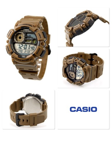 reloj hombre deportivo Casio WS-1500H-5AV Fases Lunares 10 años batería Modo Pesca
