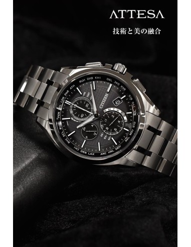 CITIZEN ATTESA  AT8040-57E JDM 43mm Radio-control titanium case and bracelet 100m
