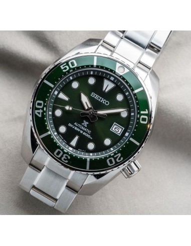 Reloj automático hombre buceo Seiko Prospex Sumo Green SPB103J1 dial verde 45mm