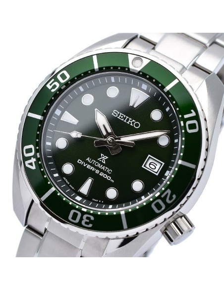 Reloj automático hombre buceo Seiko Prospex Sumo Green SPB103J1 dial verde 45mm