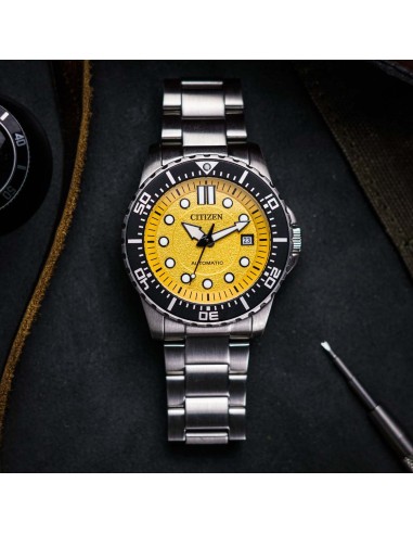 reloj automático buceo hombre Citizen NJ0170-83Z 43mm 100m WR correa de acero