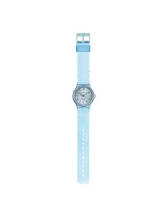reloj unisex clásico vintage Casio MQ-24S-2B azul translúcido 2
