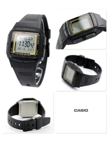 copy of reloj unisex clásico digital Casio Databank DB-36-1A Telememo 30 LED Hora doble water resist 50m
