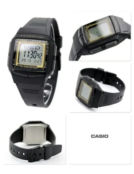 copy of reloj unisex clásico digital Casio Databank DB-36-1A Telememo 30 LED Hora doble water resist 50m
