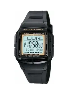 copy of reloj unisex clásico digital Casio Databank DB-36-1A Telememo 30 LED Hora doble water resist 50m