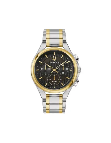 reloj hombre Bulova Curv 98A301 44mm Cristal de Zafiro 262kHz Cuarzo Alta Precisión 30m WR