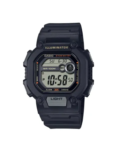 reloj digital deportivo hombre Casio W-737HX-1AV 100m WR alarma luz Led 10 años batería