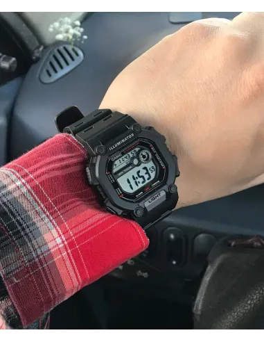 reloj digital deportivo hombre Casio W-737HX-1AV 100m WR alarma luz Led 10 años batería
