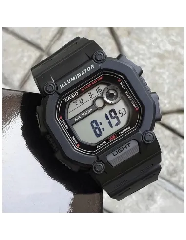 reloj digital deportivo hombre Casio W-737HX-1AV 100m WR alarma luz Led 10 años batería