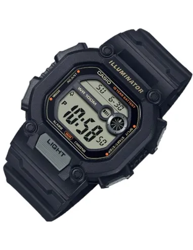 reloj digital deportivo hombre Casio W-737HX-1AV 100m WR alarma luz Led 10 años batería