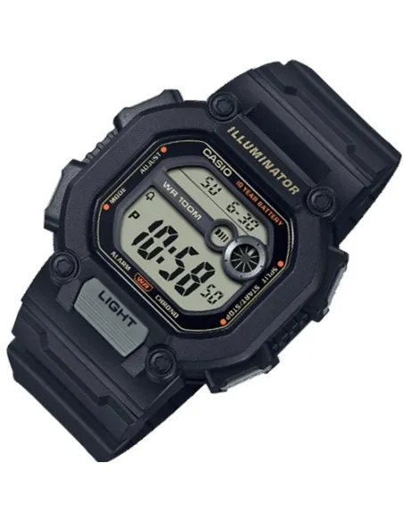 reloj digital deportivo hombre Casio W-737HX-1AV 100m WR alarma luz Led 10 años batería