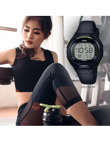 Reloj Casio Digital LW-203-1B UNISEX