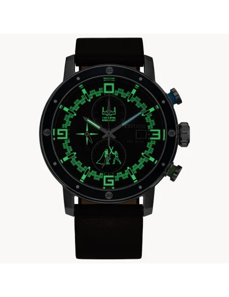 reloj hombre Citizen Luke Skywalker STAR WARS CA0768-07W 44mm 100m WR correa de cuero