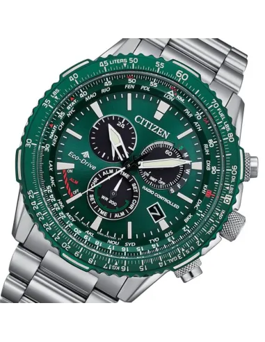 Citizen CB5004-59W Eco-Drive PCAT Promaster Radio Controlled dial verde 45,9mm Hora Atómica