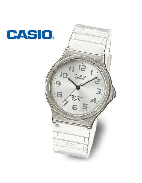 Casio MQ-24S-7B classic vintage unisex watch translucent white