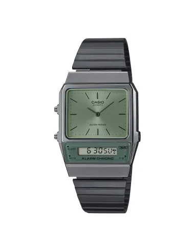 reloj unisex vintage digital analógico Casio AQ-800ECGG-3A Alarma cronógrafo correa de acero