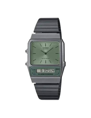 reloj unisex vintage digital analógico Casio AQ-800ECGG-3A Alarma cronógrafo correa de acero