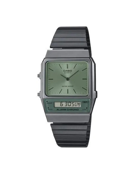 reloj unisex vintage digital analógico Casio AQ-800ECGG-3A Alarma cronógrafo correa de acero