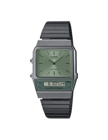 reloj unisex vintage digital analógico Casio AQ-800ECGG-3A Alarma cronógrafo correa de acero
