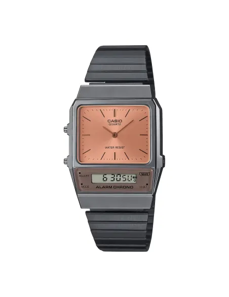 reloj unisex vintage digital analógico Casio AQ-800ECGG-4A Alarma cronógrafo correa de acero
