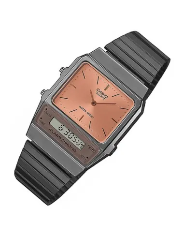 reloj unisex vintage digital analógico Casio AQ-800ECGG-4A Alarma cronógrafo correa de acero