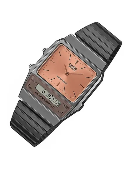 reloj unisex vintage digital analógico Casio AQ-800ECGG-4A Alarma cronógrafo correa de acero