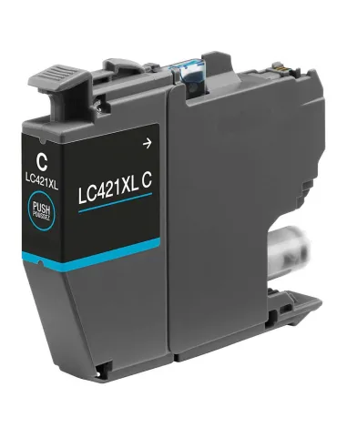 tinta Compatible Brother LC421XL CIAN Cartucho de Tinta - LC421XLC para Brother DCP-J1050DW / DCP-J1140DW / MFC-J1010DW