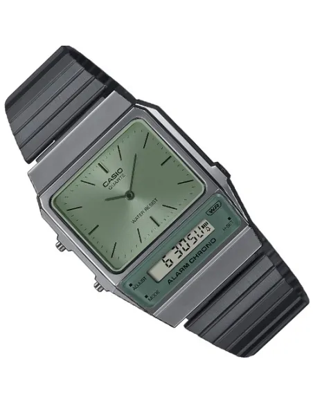 reloj unisex vintage digital analógico Casio AQ-800ECGG-3A Alarma cronógrafo correa de acero