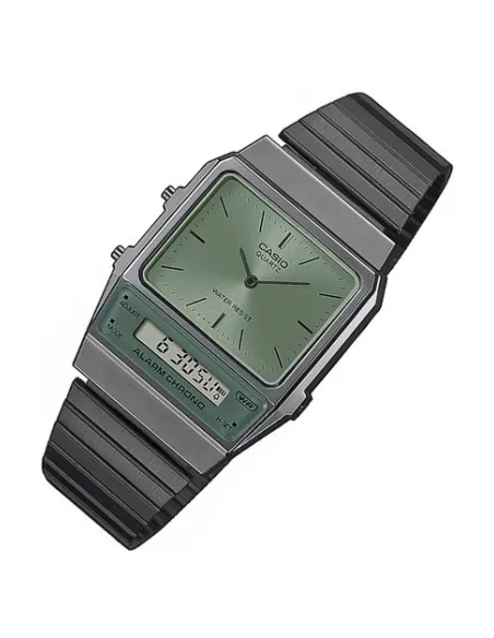reloj unisex vintage digital analógico Casio AQ-800ECGG-3A Alarma cronógrafo correa de acero