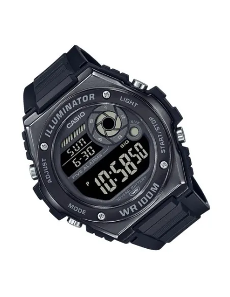 reloj deportivo hombre Casio MWD-100HB-1BV 100M WR 10 años batería Luz Led 5 alarmas