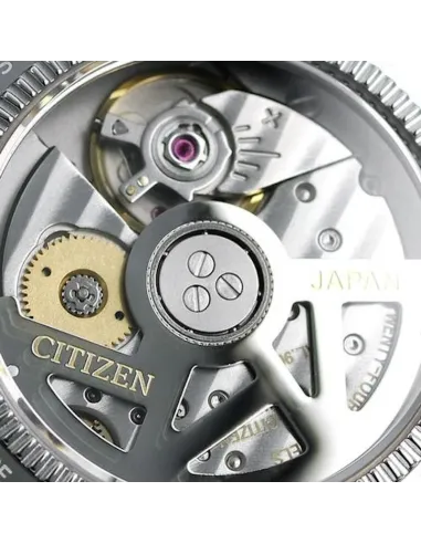 Citizen NB1045-16W JDM 41mm cristal de zafiro 100m WR correa piel cocodrilo