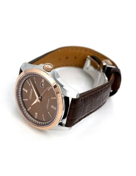Citizen NB1045-16W JDM 41mm cristal de zafiro 100m WR correa piel cocodrilo