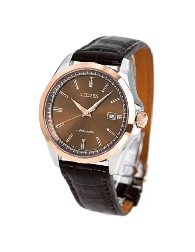 Citizen NB1045-16W JDM 41mm cristal de zafiro 100m WR correa piel cocodrilo